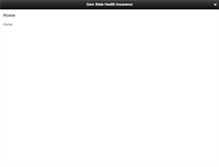Tablet Screenshot of gemstatehealthinsurance.com
